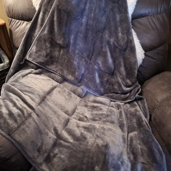 Sharper Image Bedding Calming Comfort Weighted Blanket Lbs 41x60